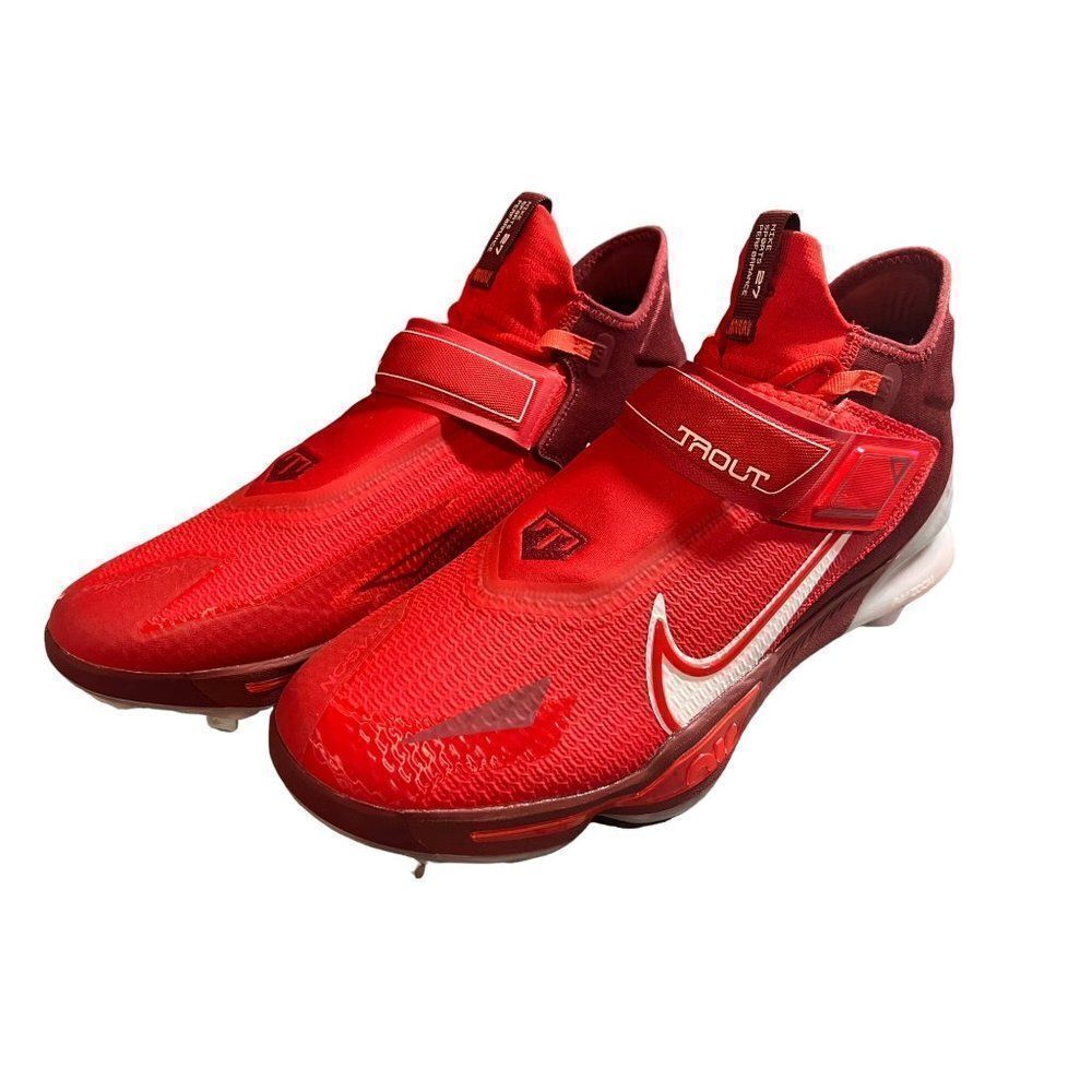Nike Force zoom Trout 8 Baseball Cleats Red Size‎ 14 NWOT